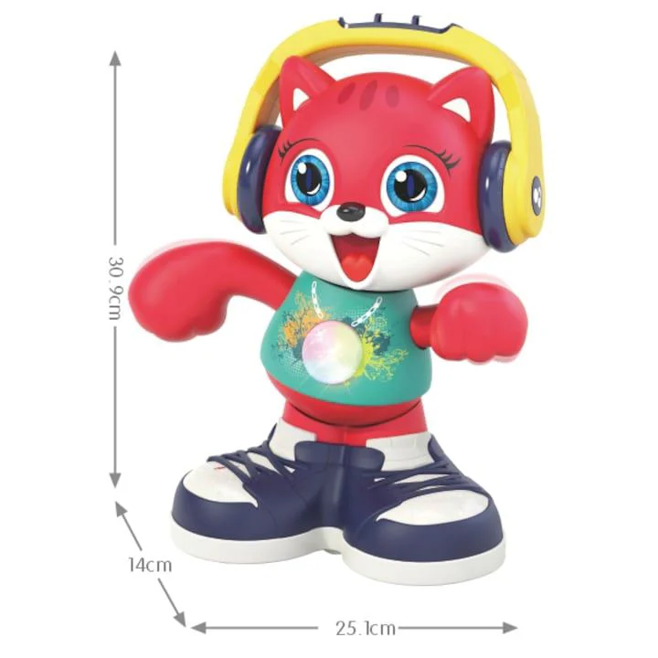 Интерактивная игрушка со световыми и звуковыми эффектами Hola Toys Танцующий кот foto