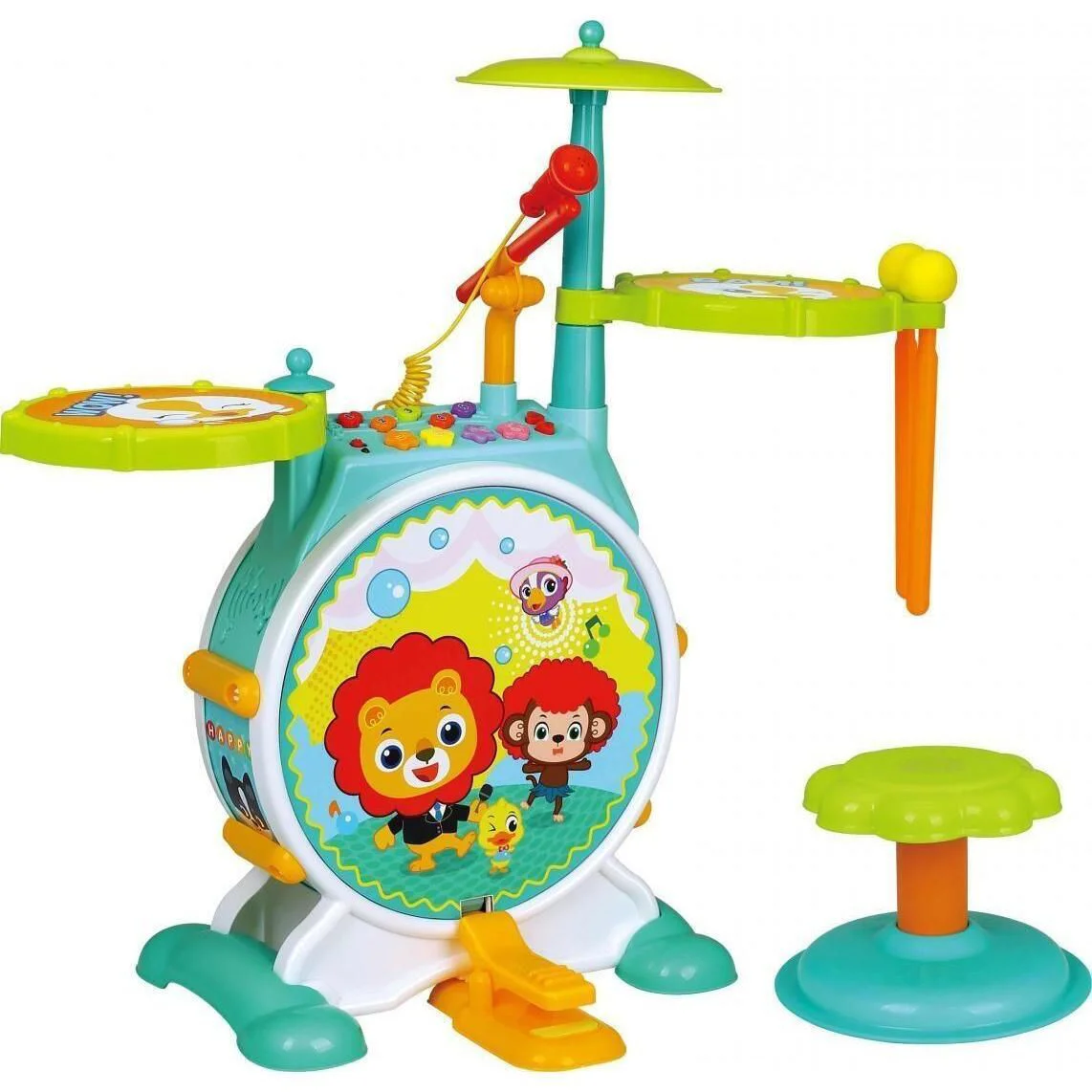 Set de instrumente de percutie cu scaun Hola Toys Set foto