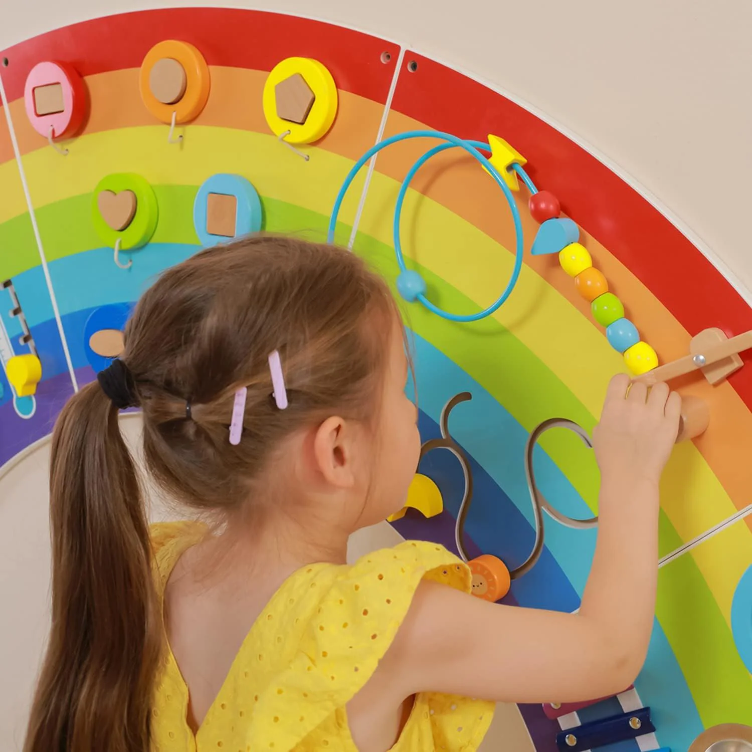 Busyboard de perete Viga Toys Curcubeu foto