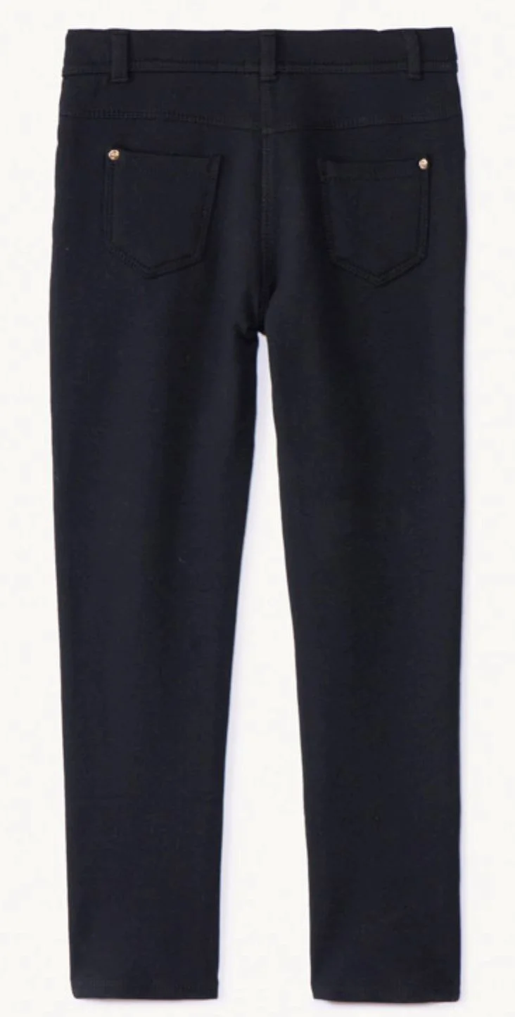 Orchestra Pantaloni pentru fete skinny din molton Black foto