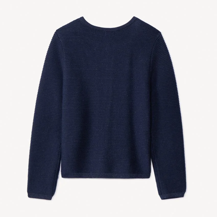 Orchestra Cardigan tricotat cu nasturi Navy Blue foto