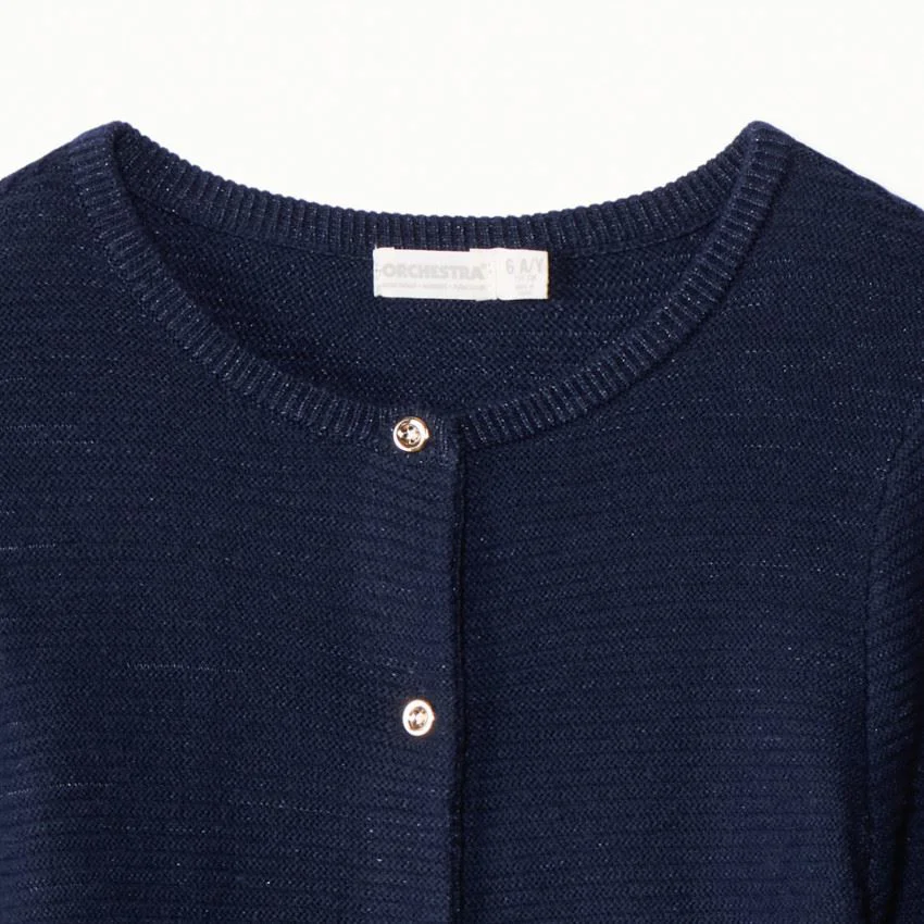 Orchestra Cardigan tricotat cu nasturi Navy Blue foto