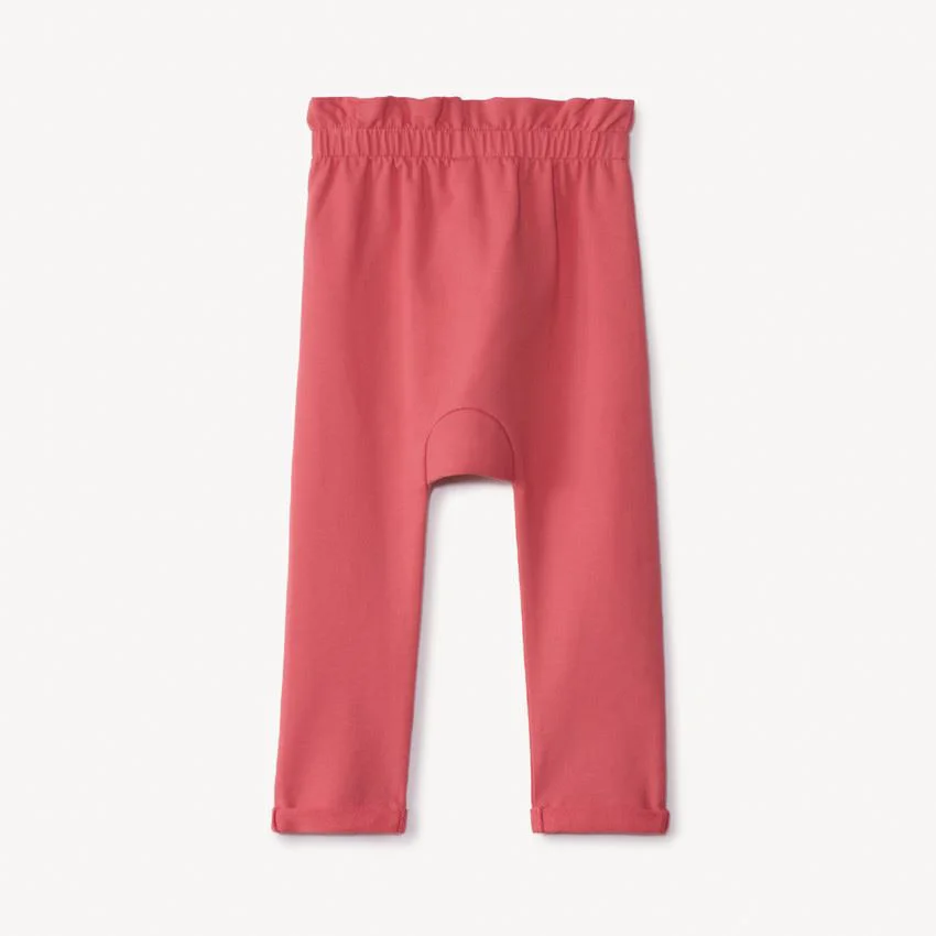 Orchestra Pantaloni de trening din molton cu talie incretita Roz zmeura foto
