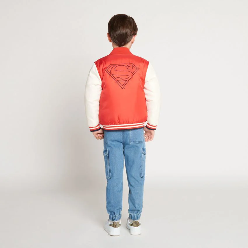 Orchestra Geaca bomber reversibila Superman Warner pentru baieti foto