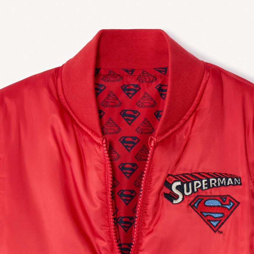 Orchestra Geaca bomber reversibila Superman Warner pentru baieti foto