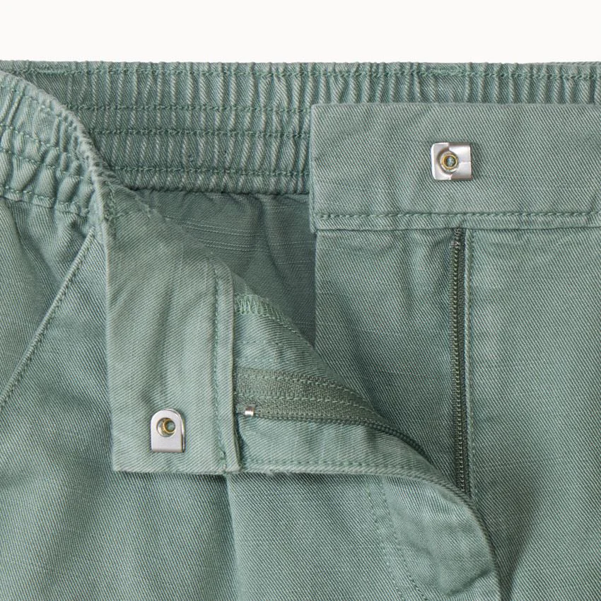 Orchestra Pantaloni cargo din twill cu centura pentru fete Khaki foto