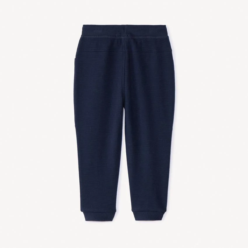 Orchestra Однотонные джоггеры из футера для мальчиков Navy Blue foto