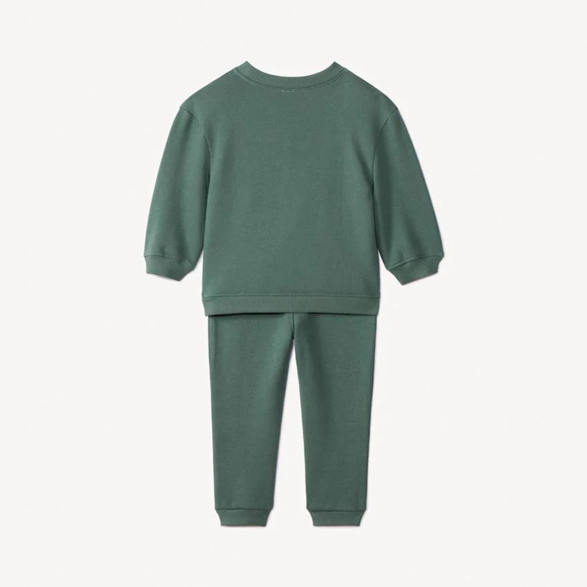 Orchestra Set 2 piese Hanorac si pantaloni de jogging pentru baietei Verde foto