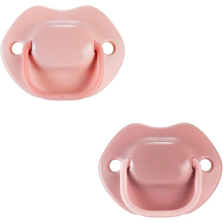 Ортодонтические силиконовые пустышки Tommee Tippee Moda Розовые (6-18 мес.), 2 шт. foto