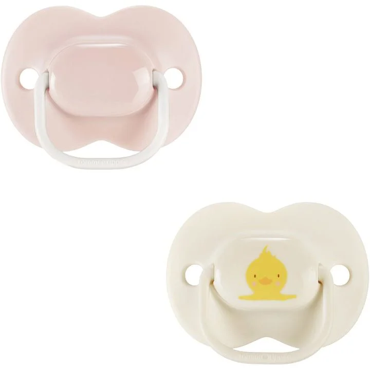 Suzete ortodontice Tommee Tippee Anytime Ratusca Roz (0-6 luni), 2 buc. foto