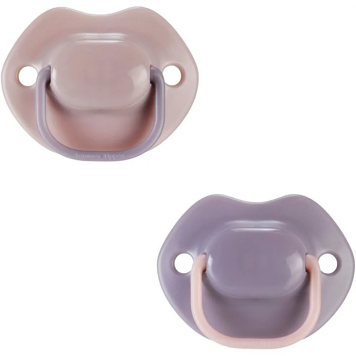 Suzete ortodontice din silicon Tommee Tippee Moda Roz/Mov (18-36 luni), 2 buc. foto