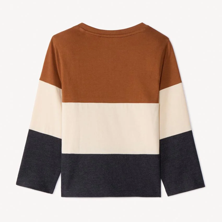 Orchestra Tricou cu maneci lungi colorblock pentru baietei foto