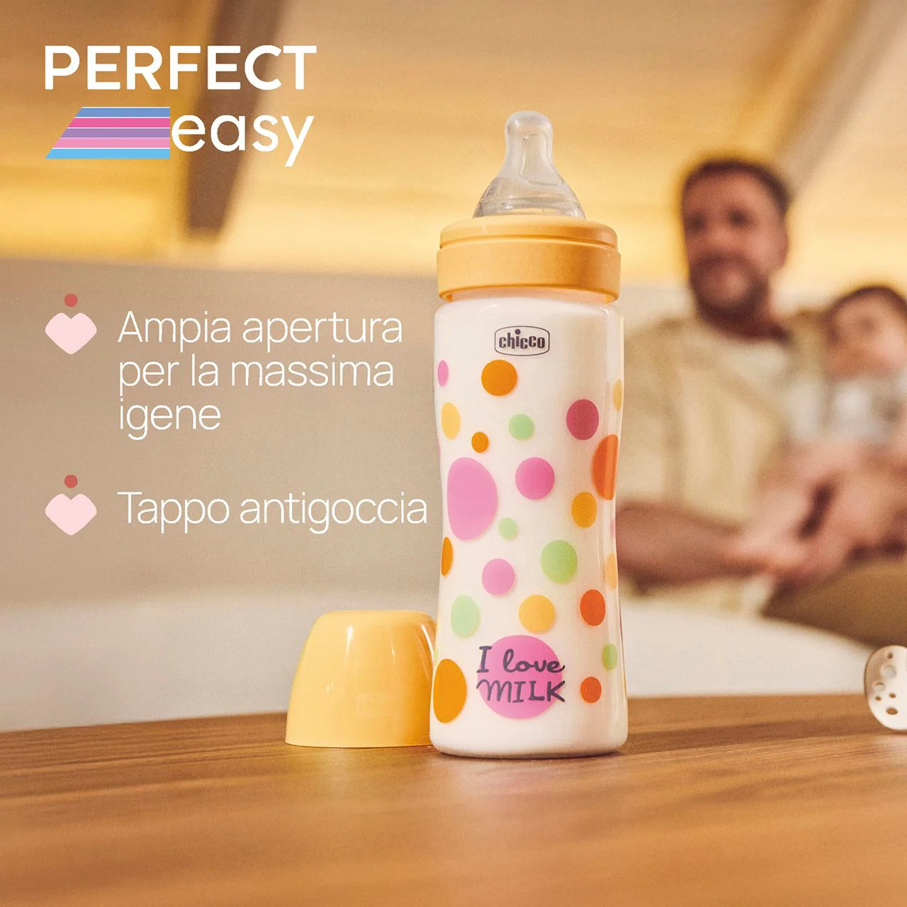 Антиколиковая бутылочка Chicco Perfect Easy Boy, быстрый поток (4+ мес.), 330 мл foto