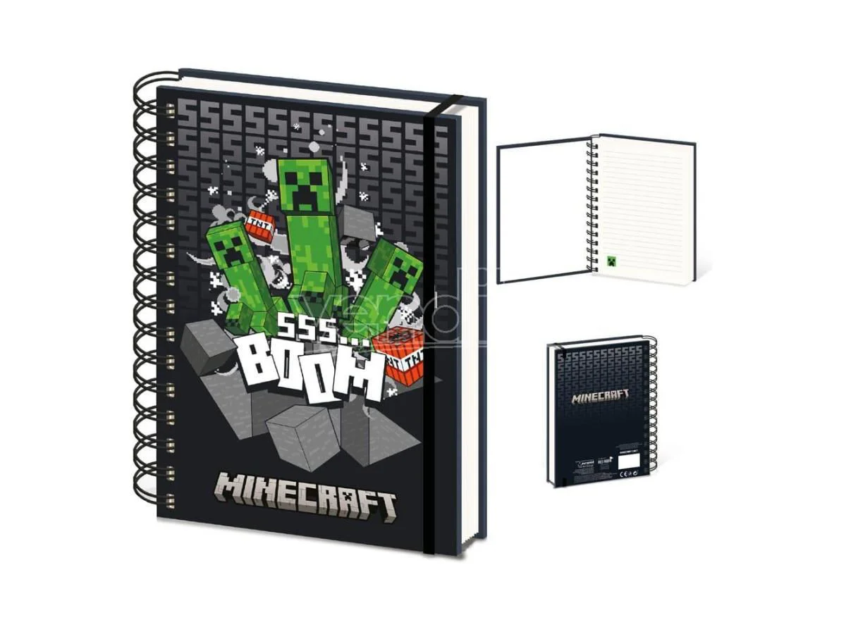 Carnet 3D Pyramid Minecraft Boom A5 foto