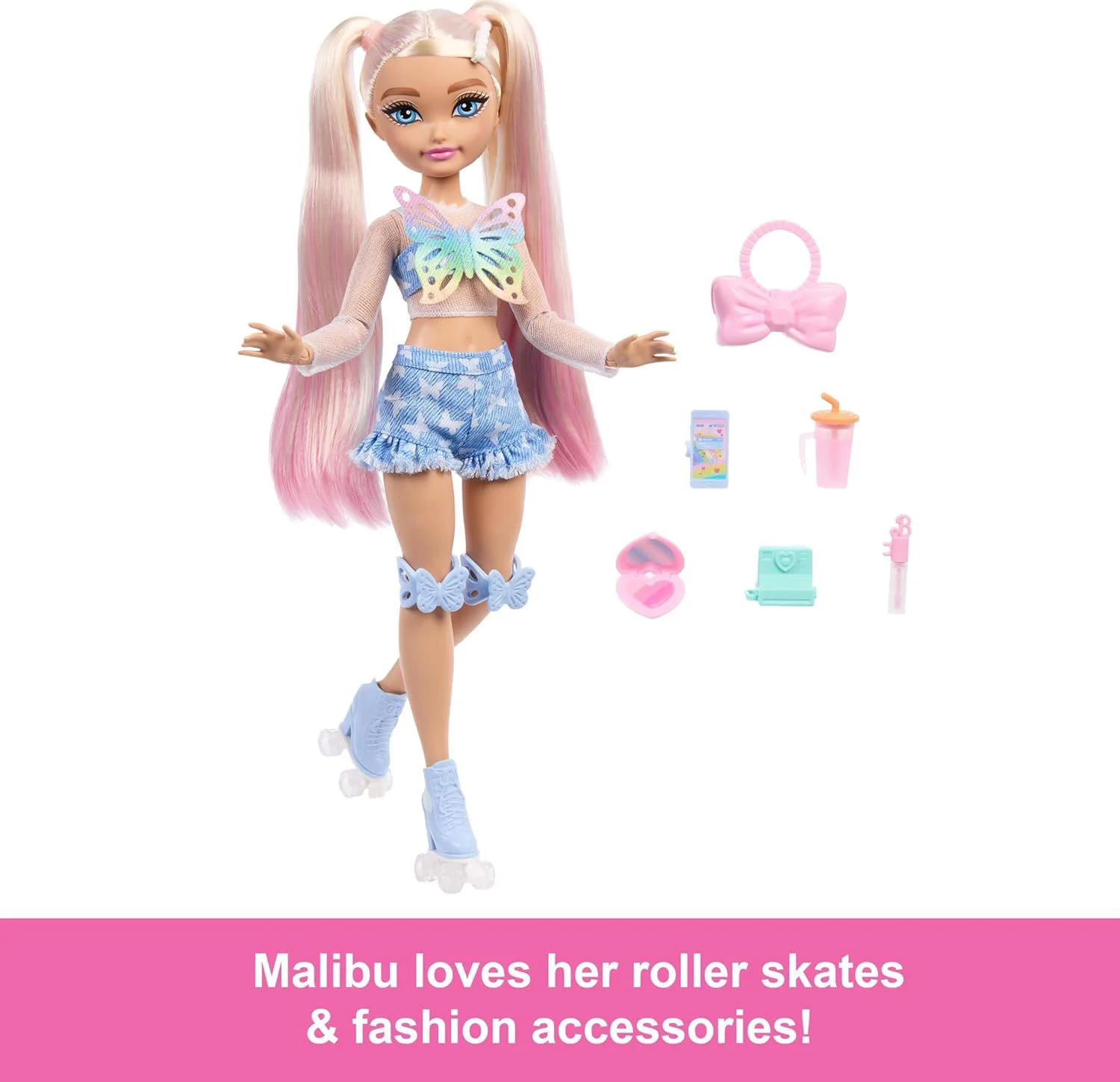 Papusa Barbie Dream Besties "Malibu" cu accesorii foto