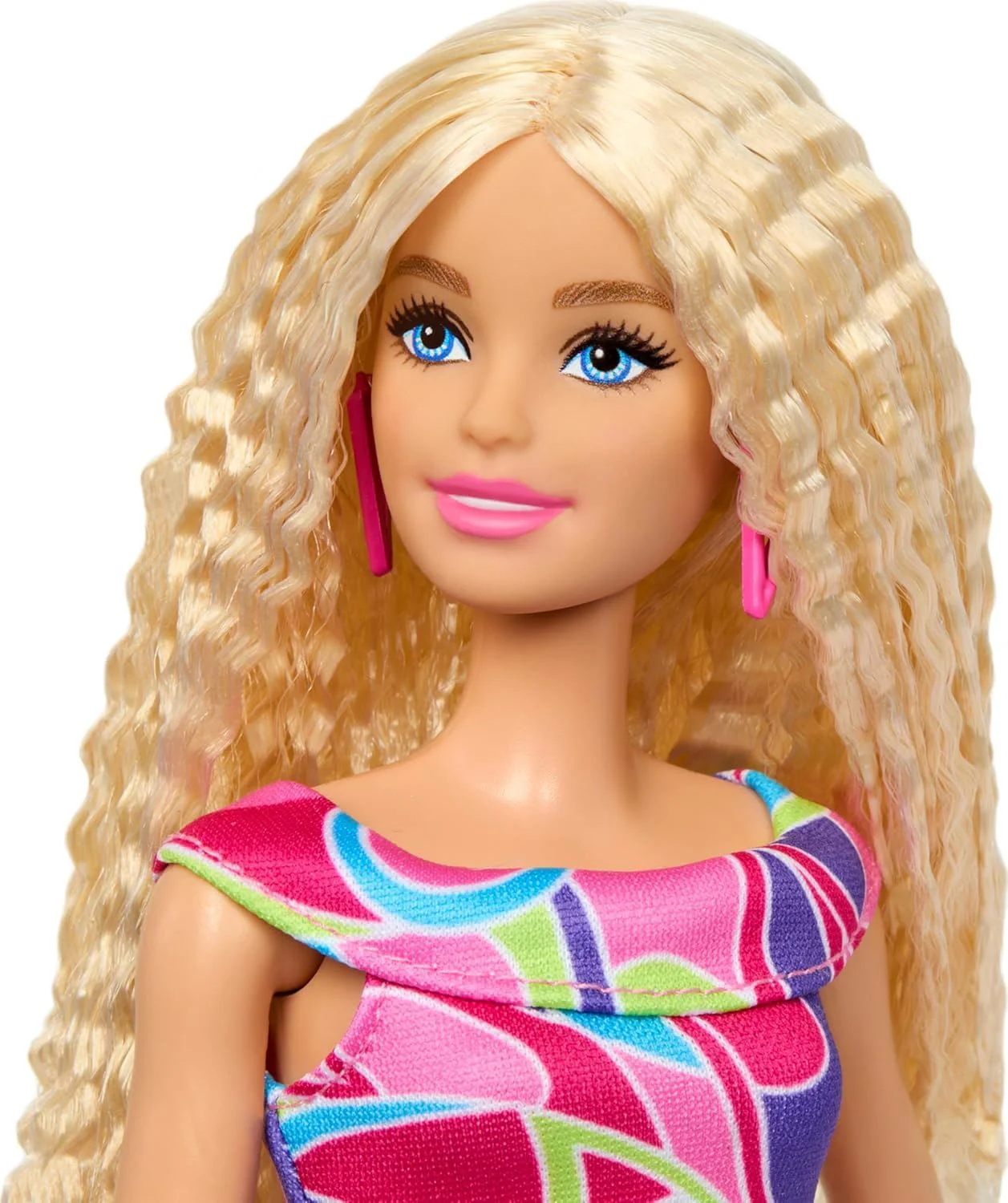 Papusa Barbie "Fashionista in rochie cu imprimeu" foto