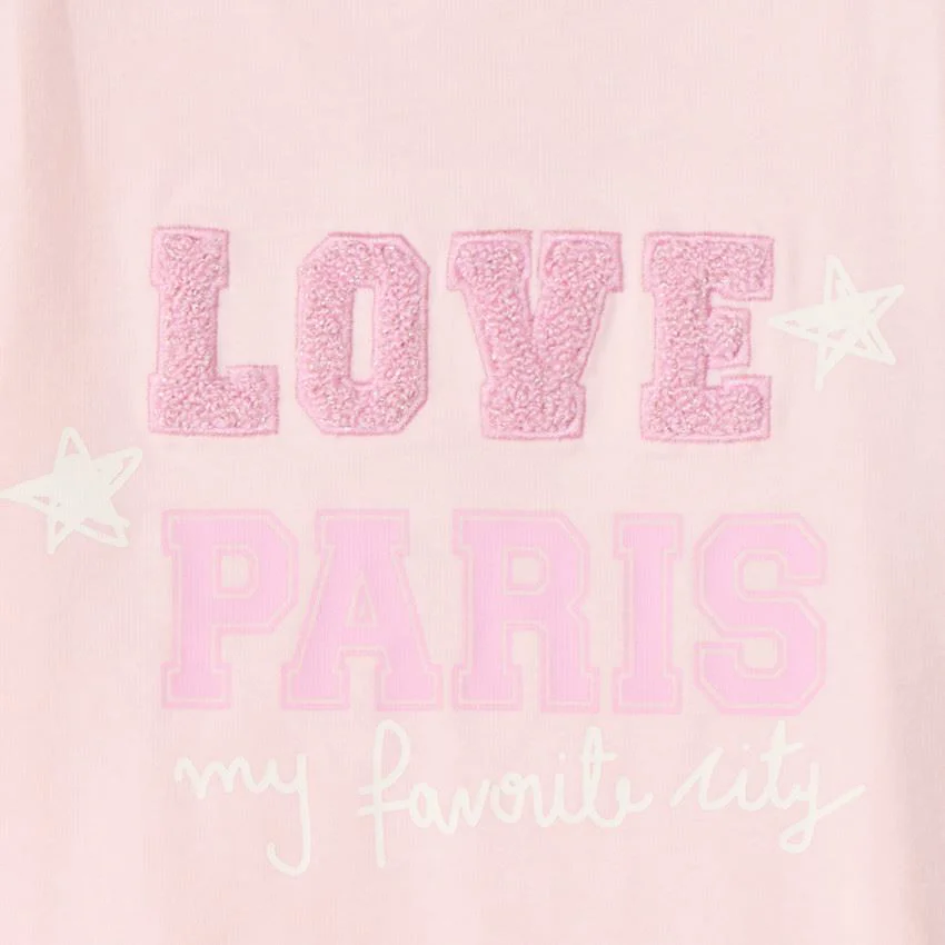 Orchestra Tricou pentru fetite cu maneca lunga Love Paris foto
