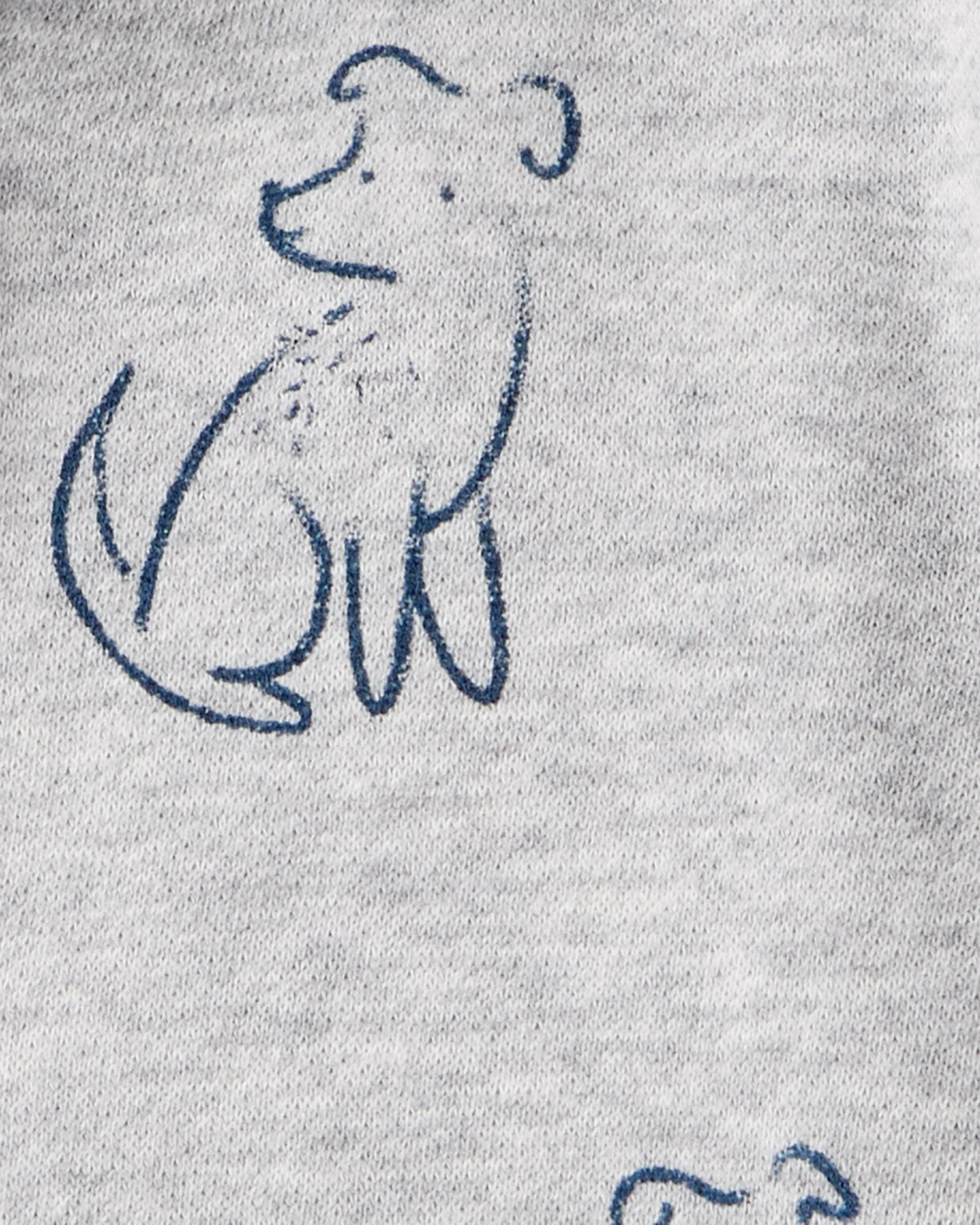 Carter's Hanorac cu gluga si fermoar Gray Dog Print foto