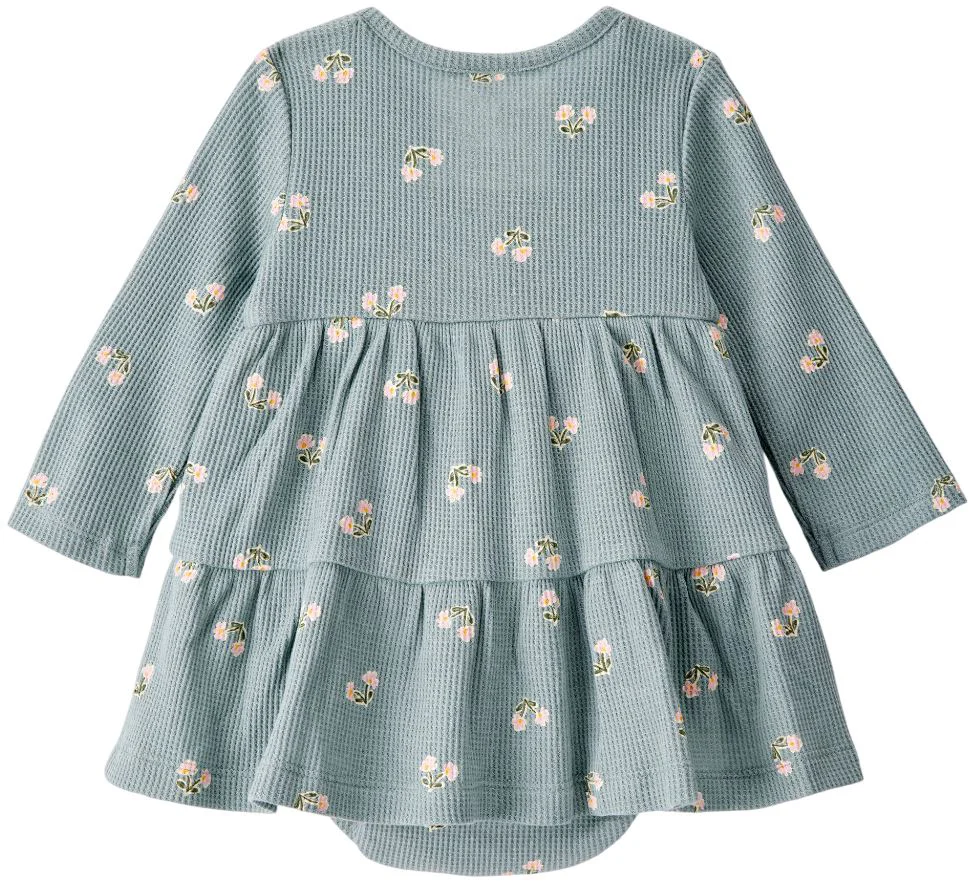 Carter’s Платье-боди Green Floral Thermal foto