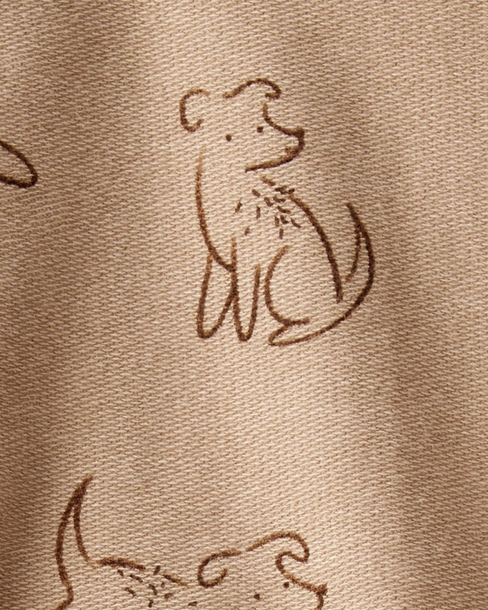 Carter's Set 2 piese Dog Brown - hanorac si pantaloni foto