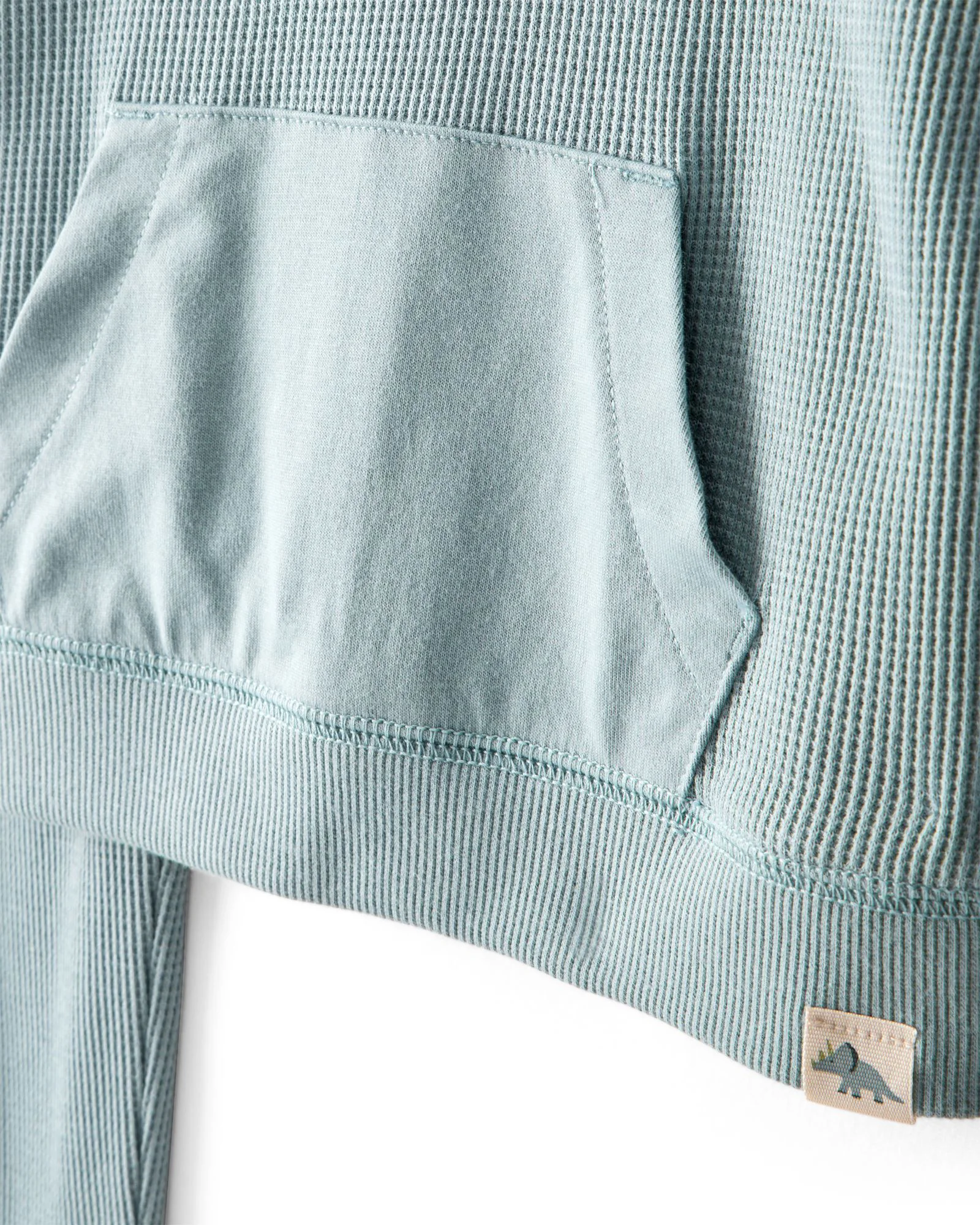 Carter's Set 2 piese Green Waffle - bluza si pantaloni foto