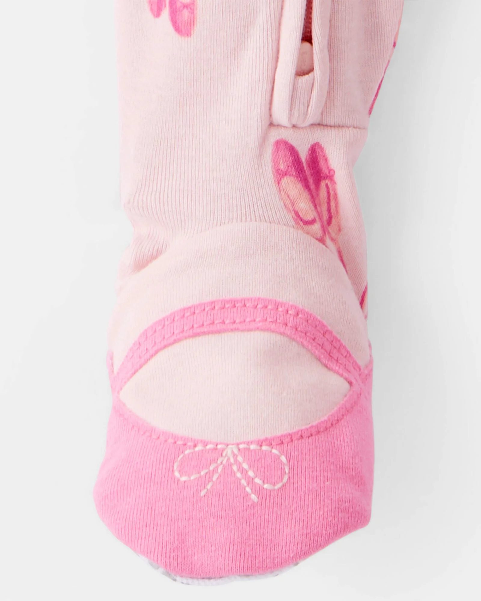 Carter's Pijama din bumbac cu botosei Pink Ballet foto