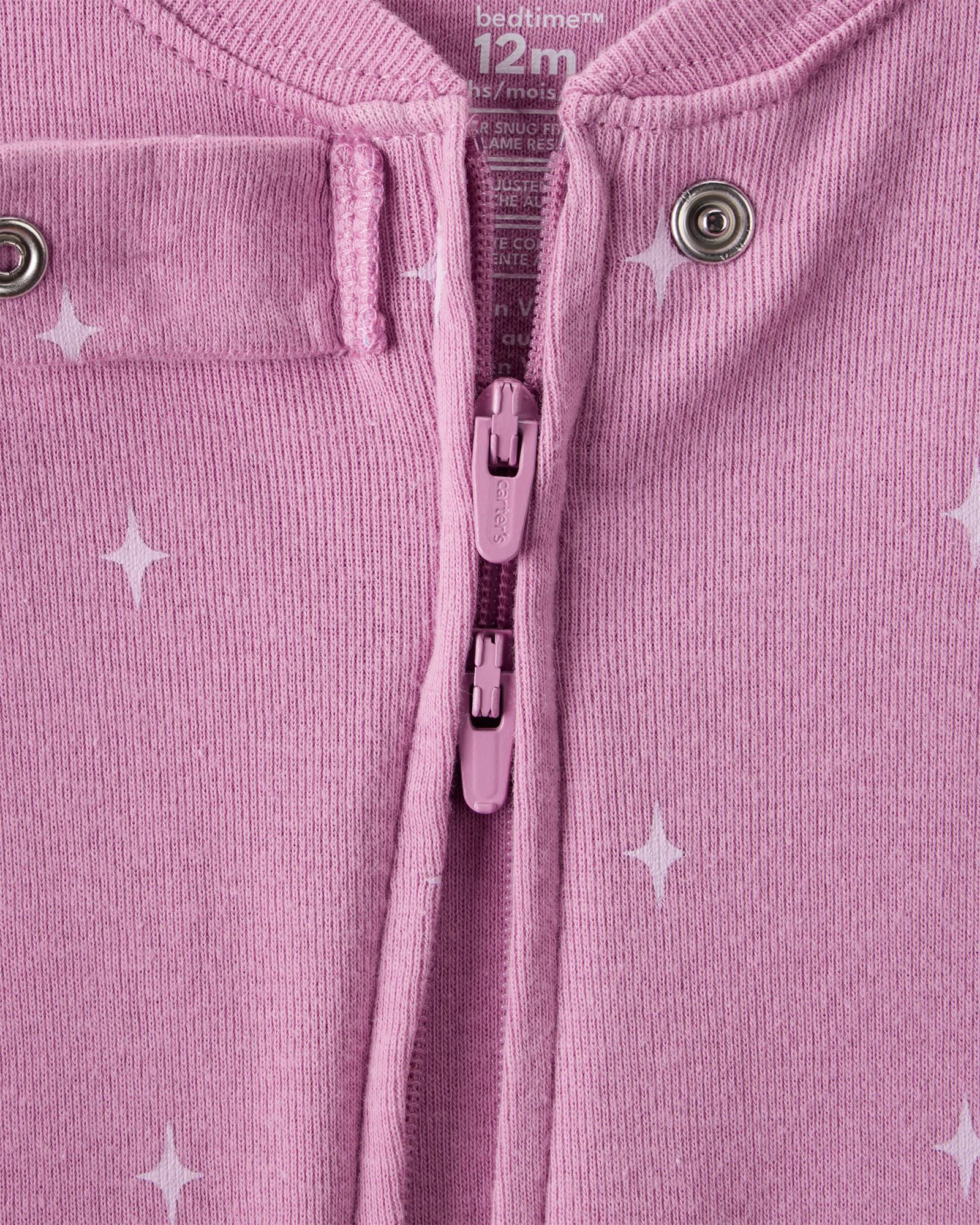 Carter's Pijama din bumbac cu botosei Mauve Cowgirl Cow foto