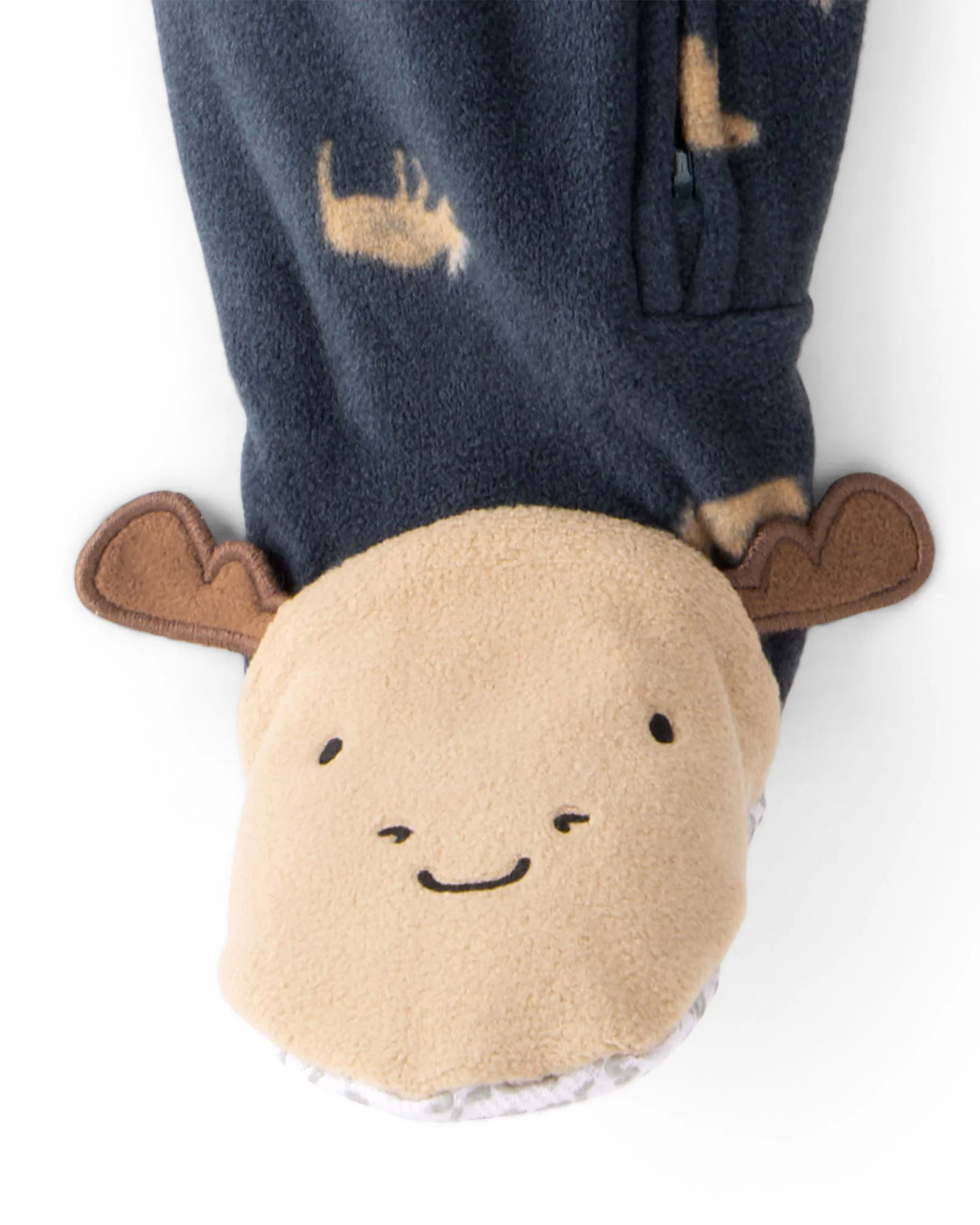 Carter’s Пижама из флиса с носочками Navy Moose foto