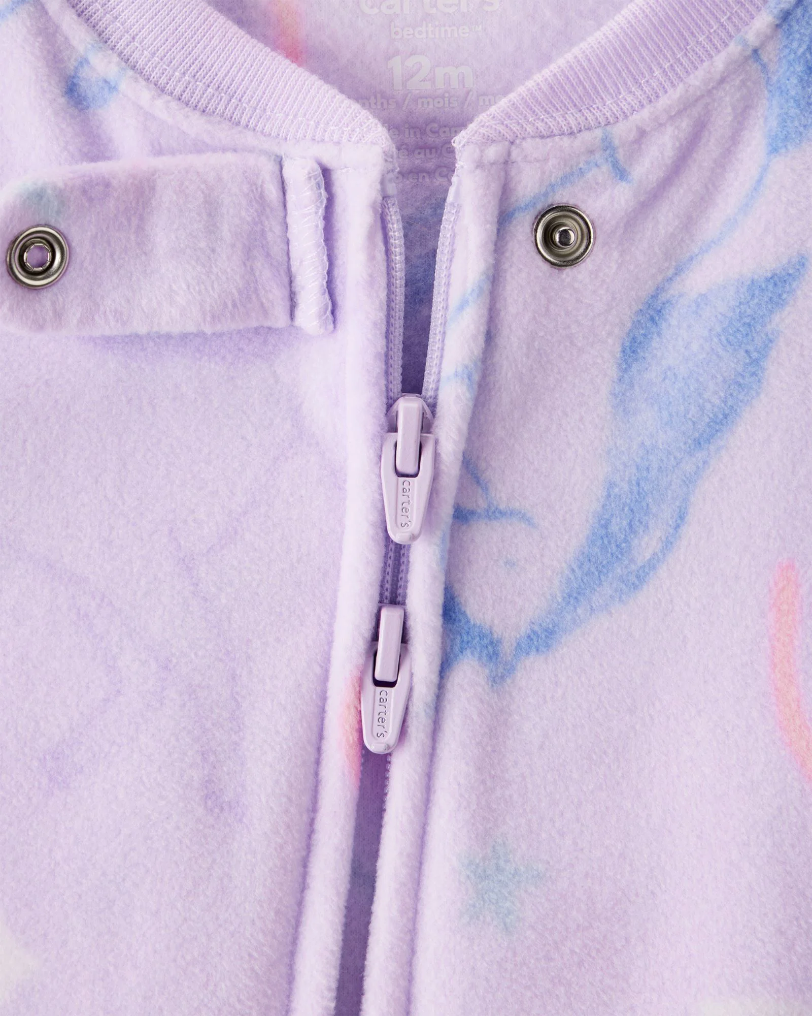 Carter's Pijama din fleece cu botosei Purple Unicorn foto