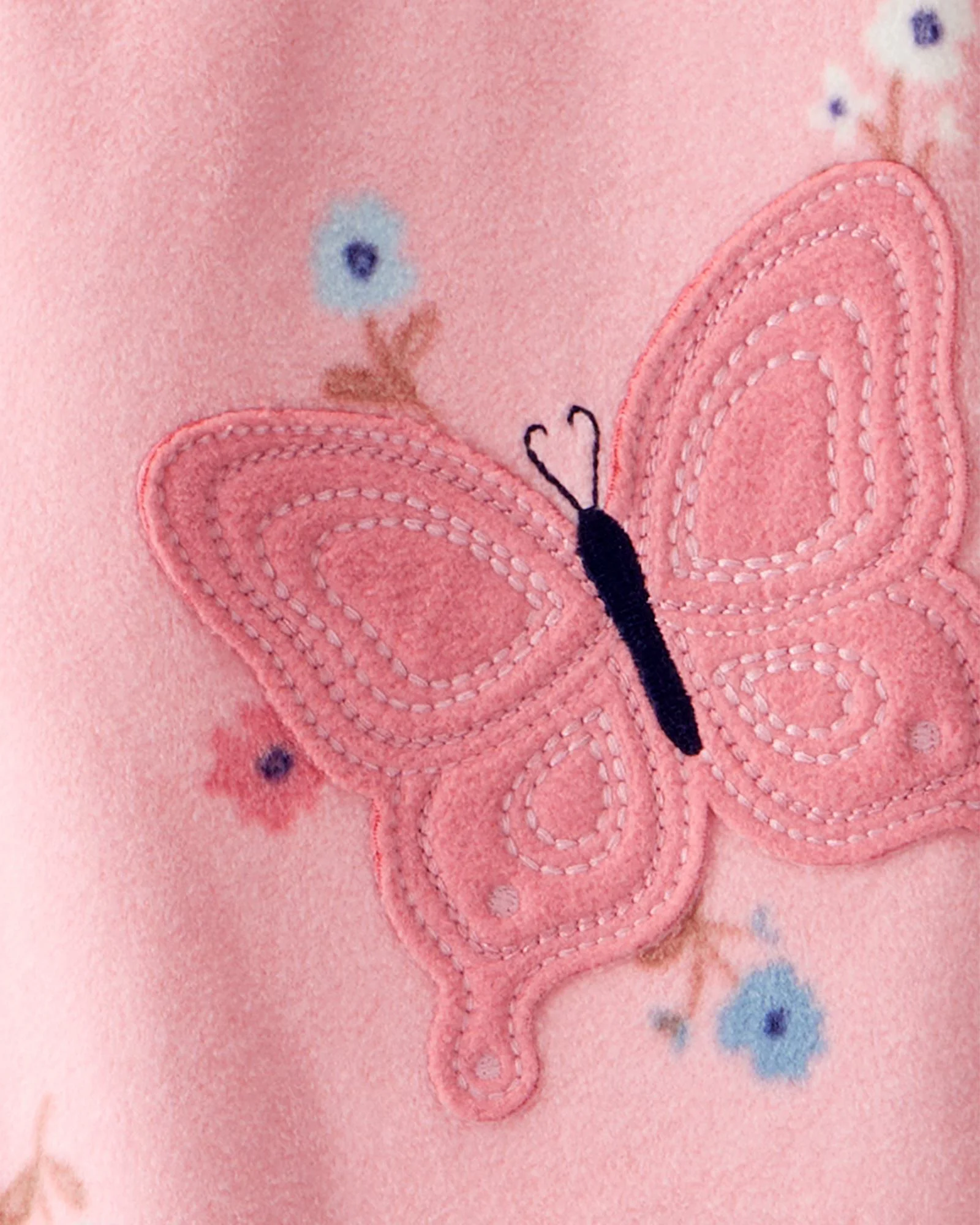 Carter's Пижама из флиса с носочками Pink Floral foto