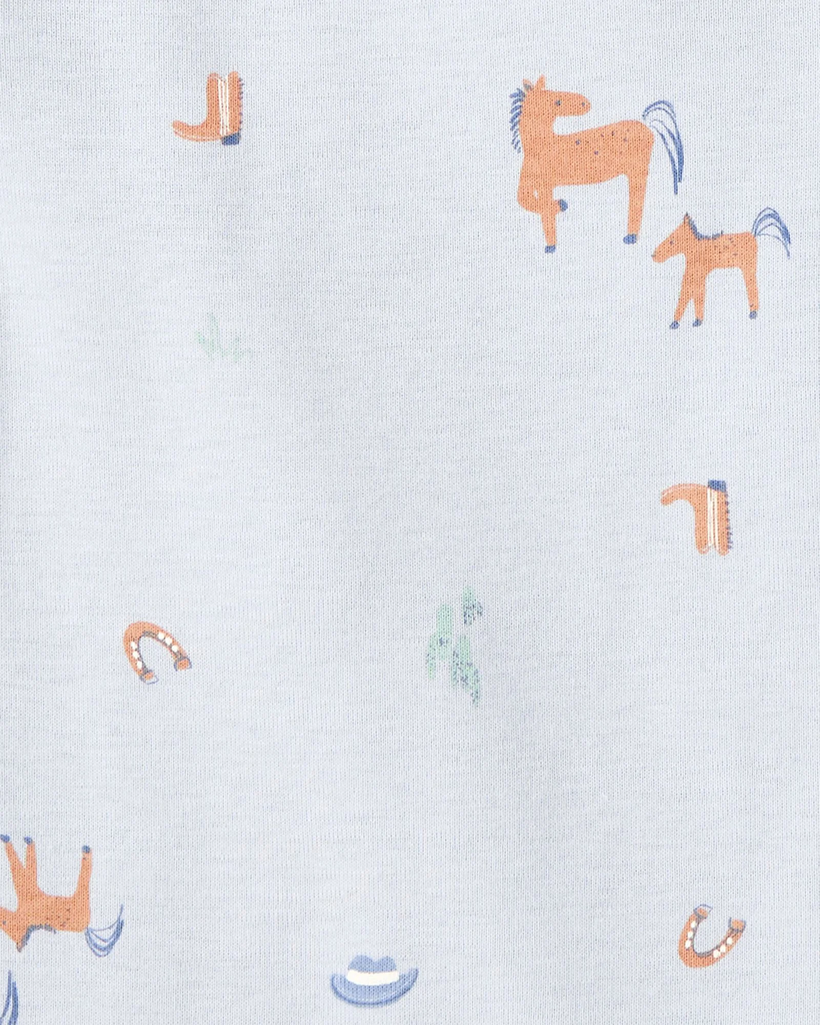 Carter's Set 5 body cu maneca scurta Cowboy Stripe foto