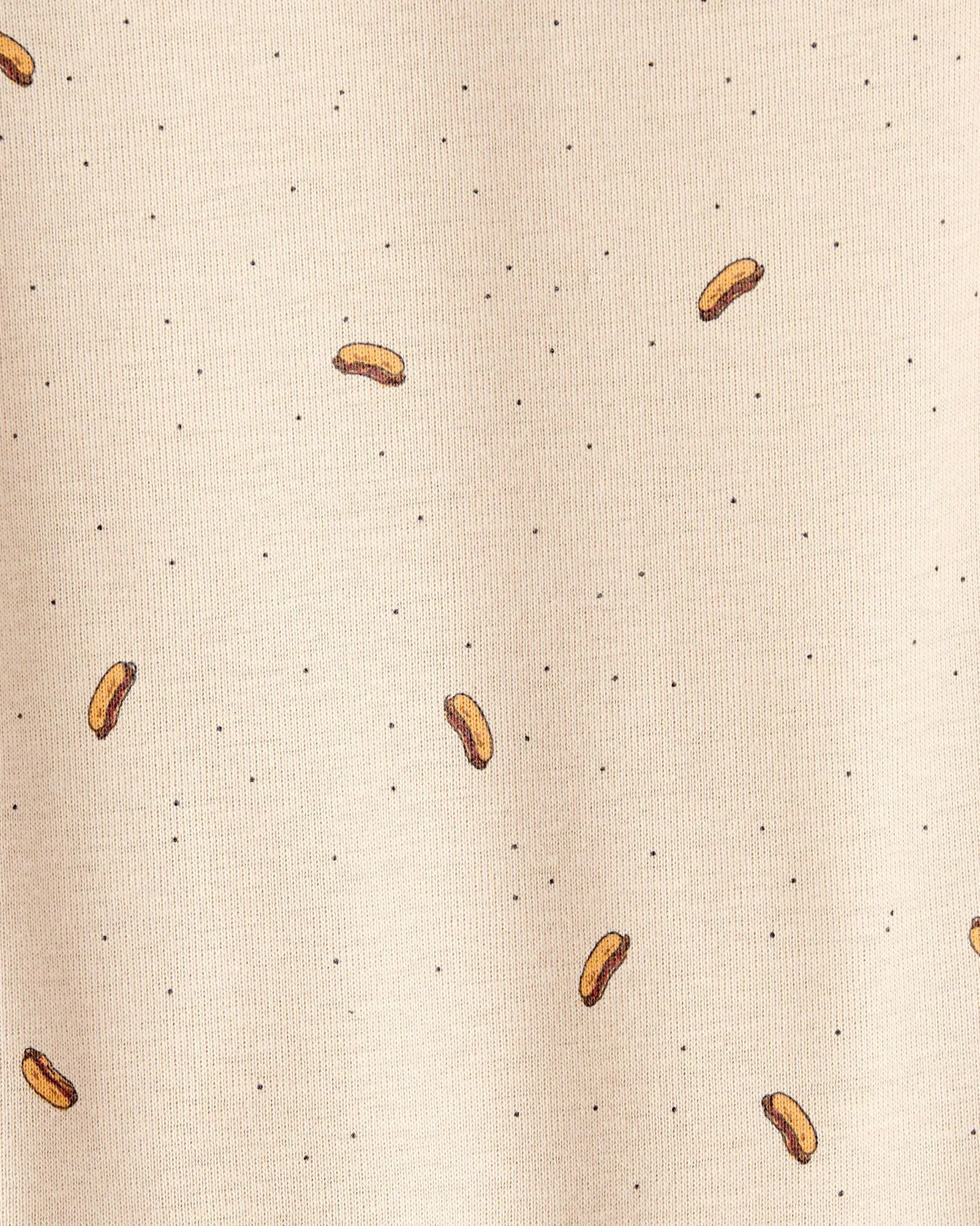 Carter's Set 5 body cu broderie Hotdog Pizza foto