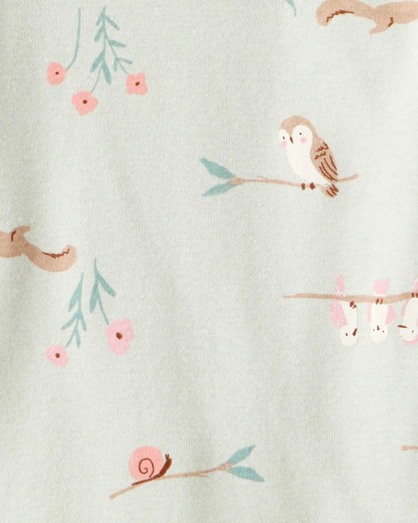 Carter's Комплект бодиков с длинным рукавом Owl Stripe Floral foto