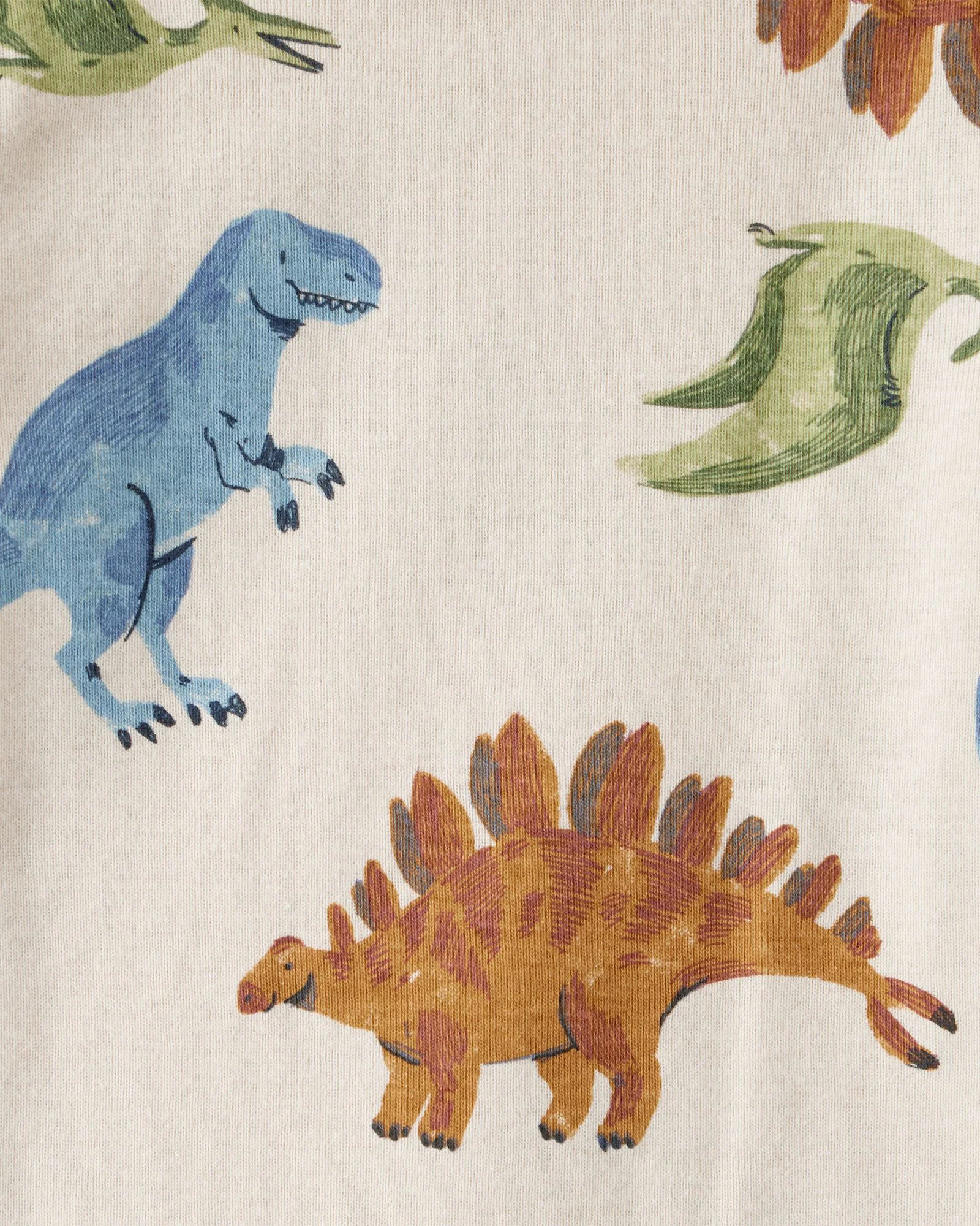 Carter's Set 4 body cu maneca lunga Dinosaur Stripe foto