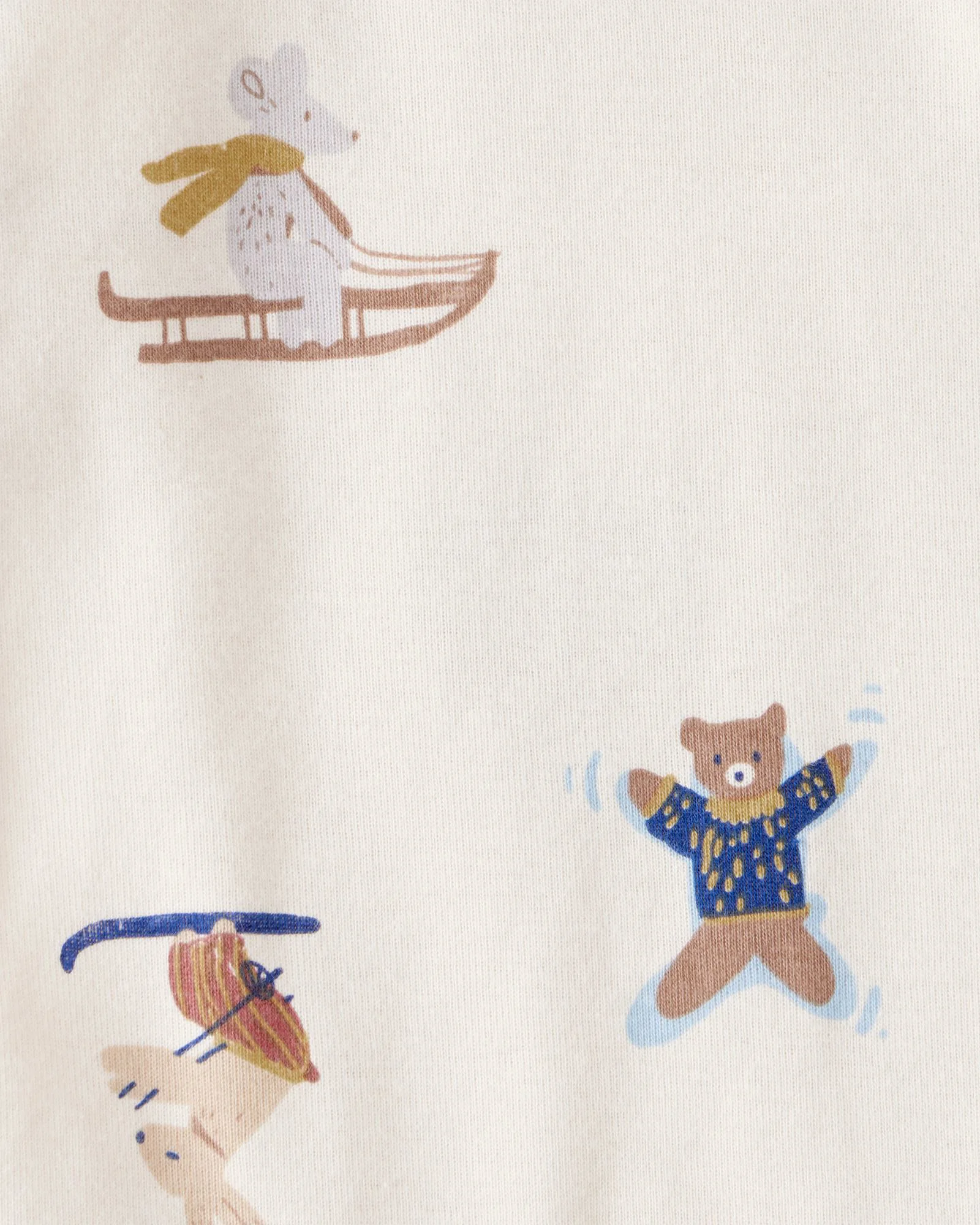 Carter's Set 4 body cu maneca lunga Ski Polar Bear foto