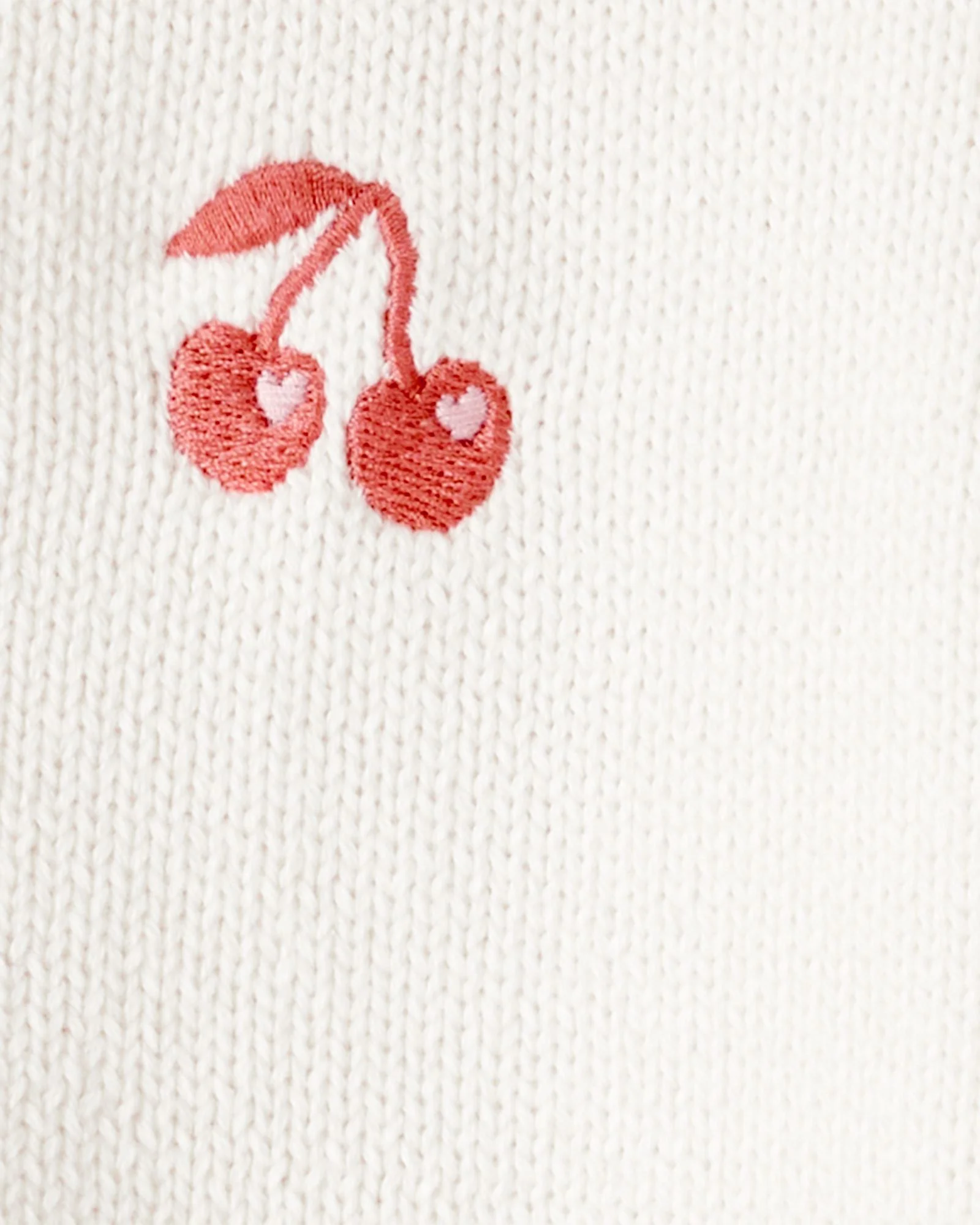 Carter's Кардиган с вышивкой Varsity Ivory Cherry foto