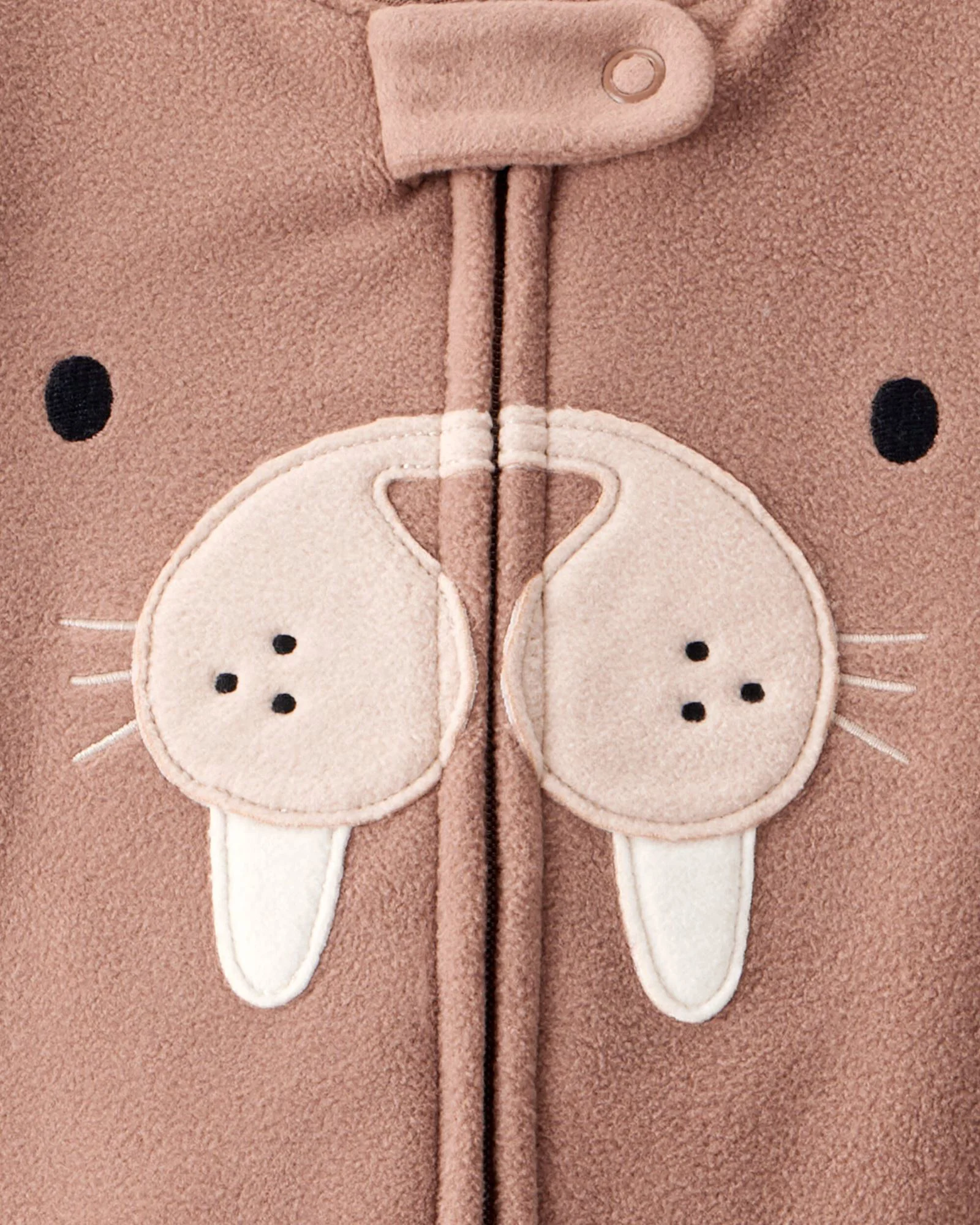 Carter's Пижама из флиса с носочками Brown Walrus foto