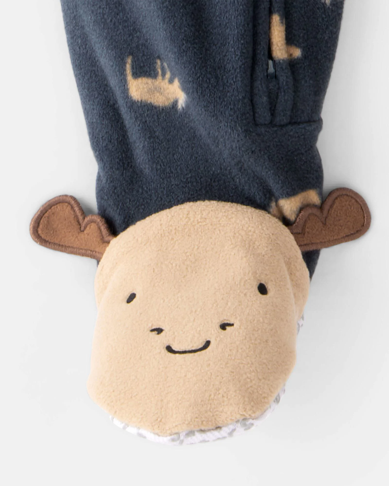 Carter's Пижама из флиса с носочками Navy Moose foto