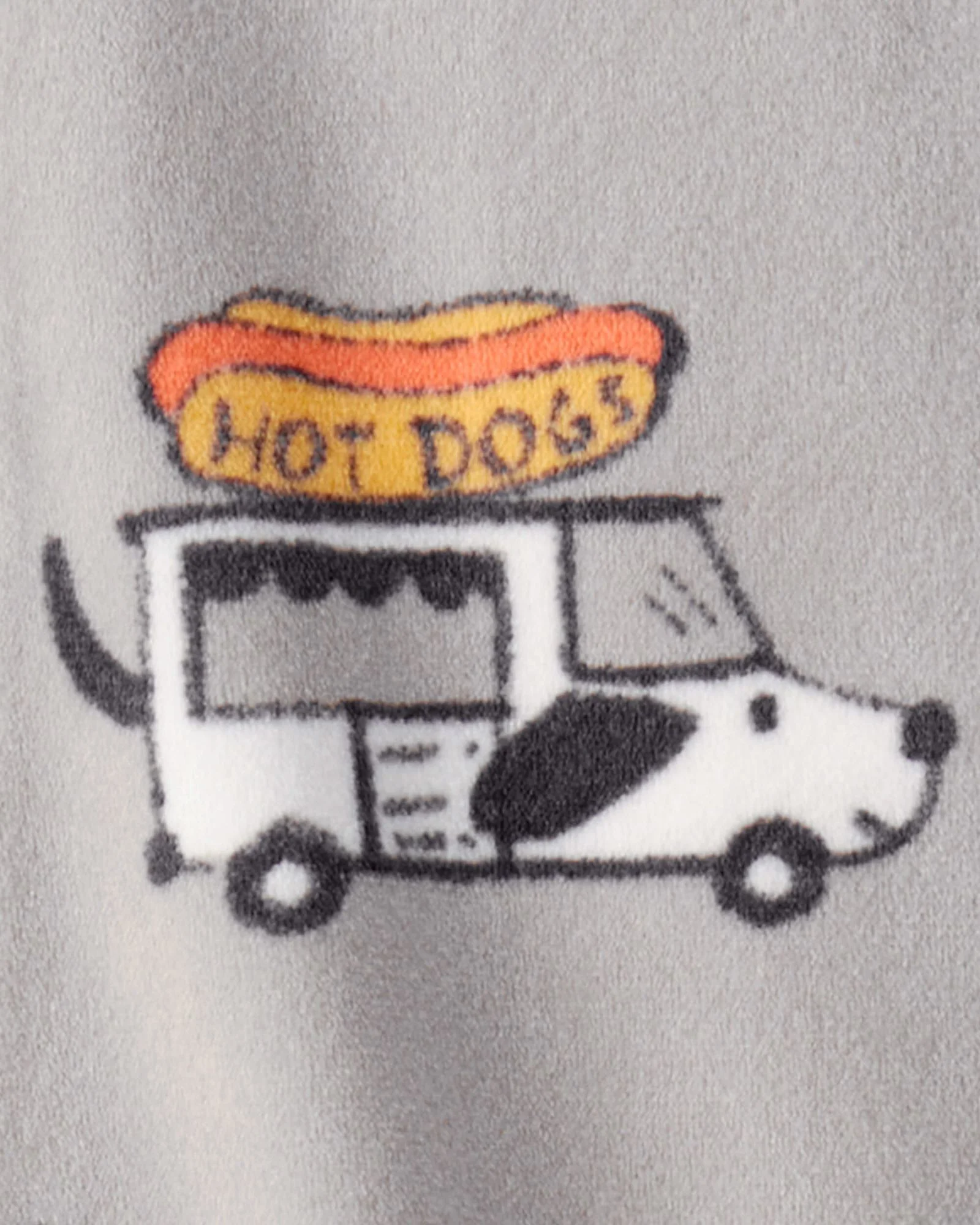 Carter's Pijama cu botosei DreamPlush Grey Foodtruck foto