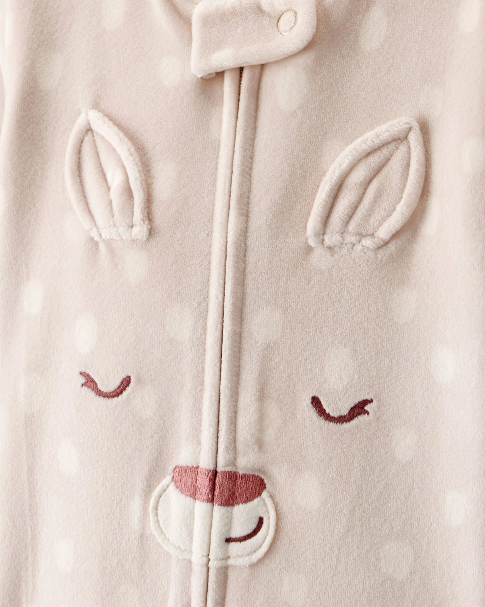 Carter's Pijama cu botosei Tan Deer Face foto