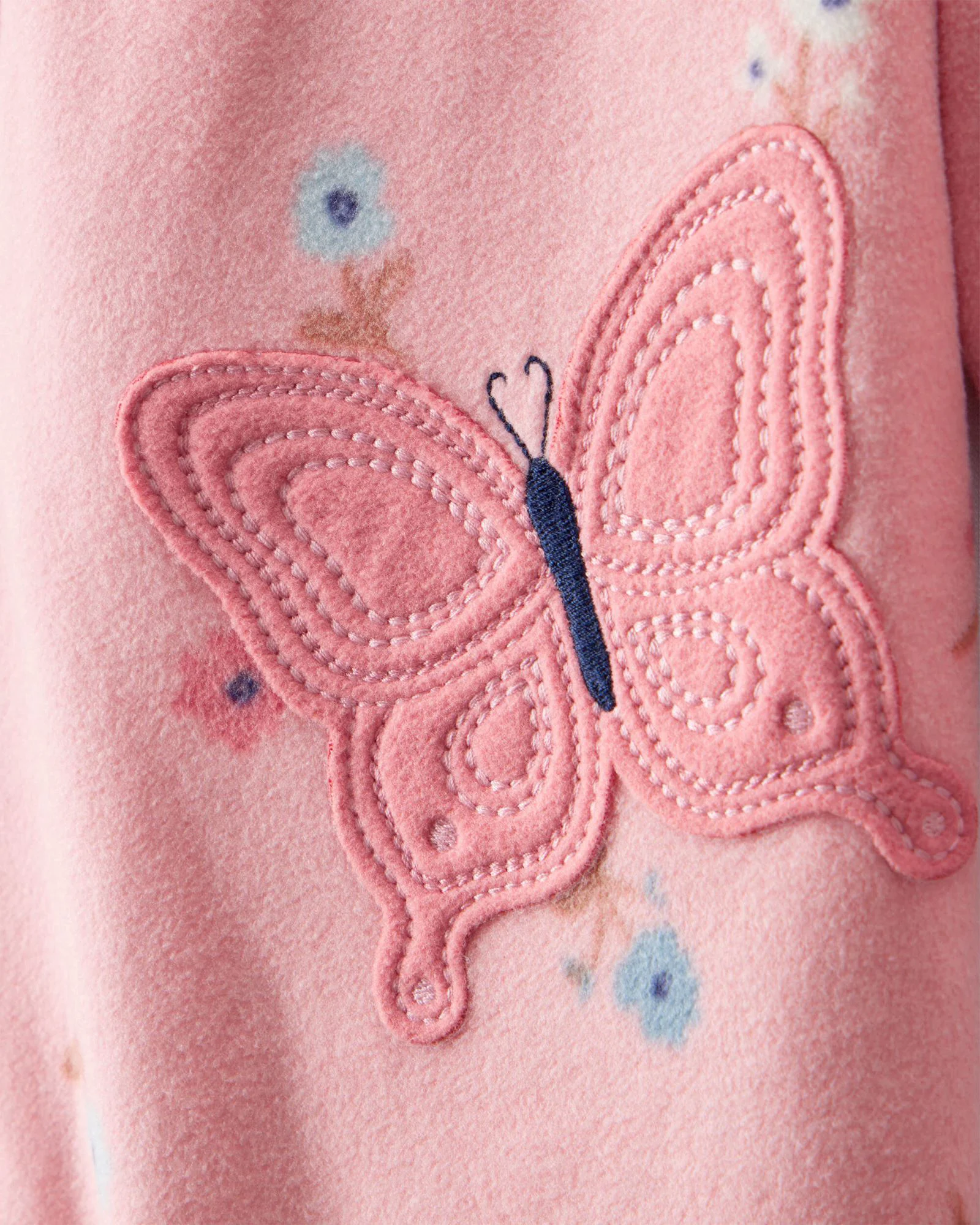 Carter's Пижама из флиса с носочками Pink Floral foto