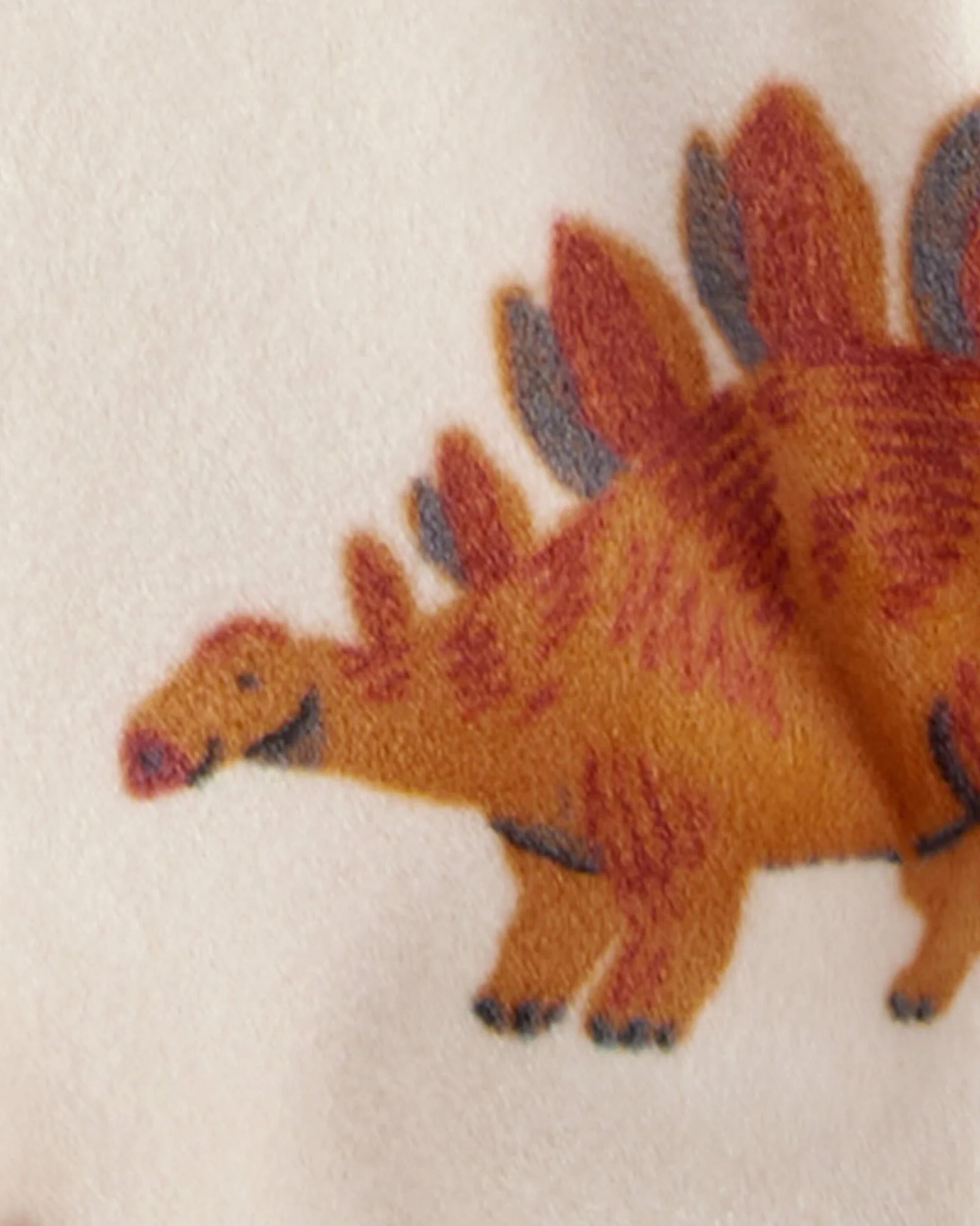 Carter's Pijama cu botosei DreamPlush Tan Dinosaur foto