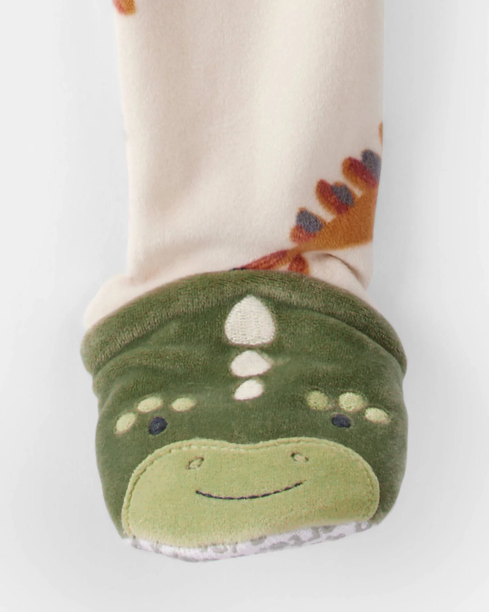 Carter's Pijama cu botosei DreamPlush Tan Dinosaur foto