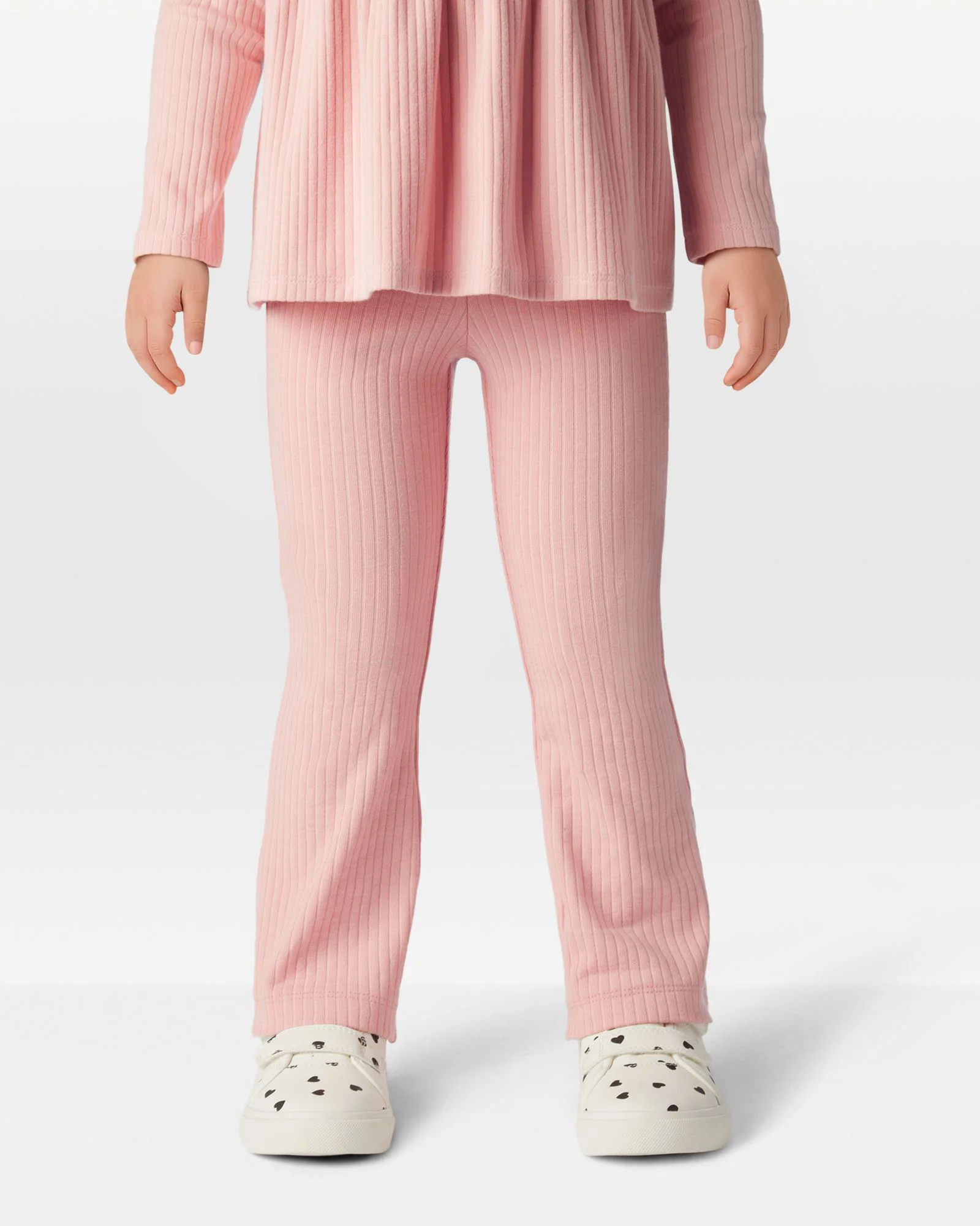 Carter's Leggings evazati Pink Ribbed Flare foto