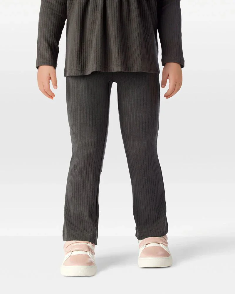 Carter's Леггинсы-клёш Black Ribbed Flare foto