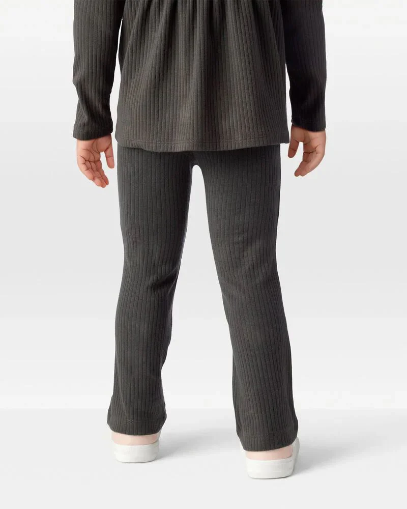 Carter's Леггинсы-клёш Black Ribbed Flare foto
