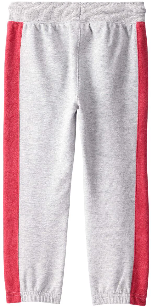 Carter's Pantaloni Terry Joggers Grey Red Side Stripe foto