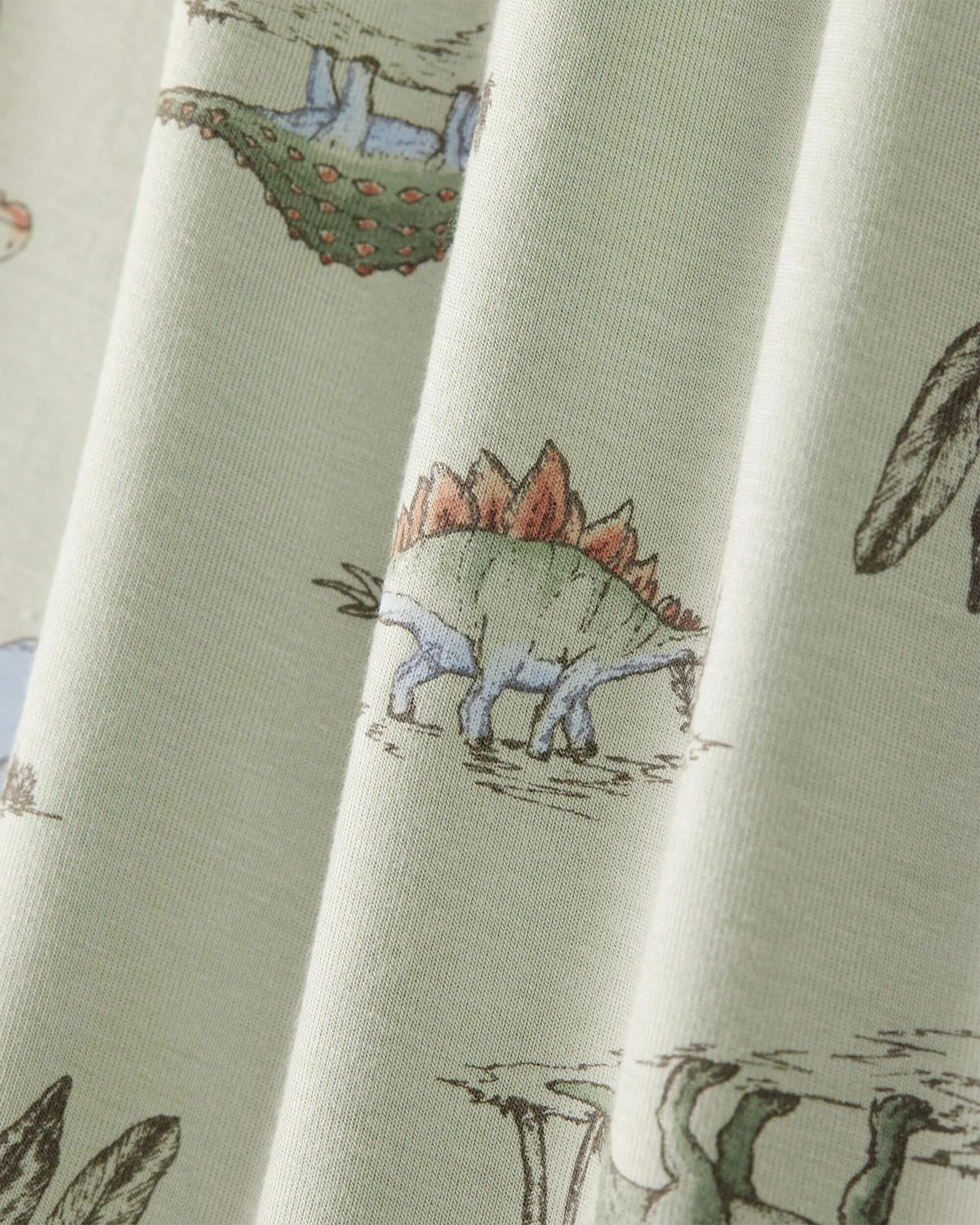 Carter's Pijama din viscoza PurelySoft Green Dino foto