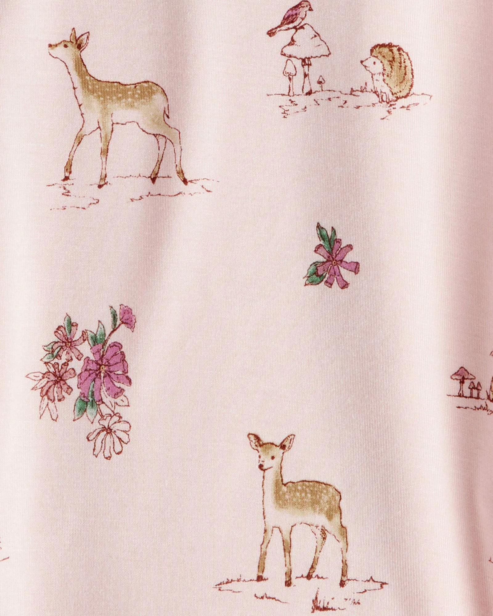 Carter's Комплект 2 бодиков с длинными рукавами из вискозы Purely Soft Deer Burgundy foto