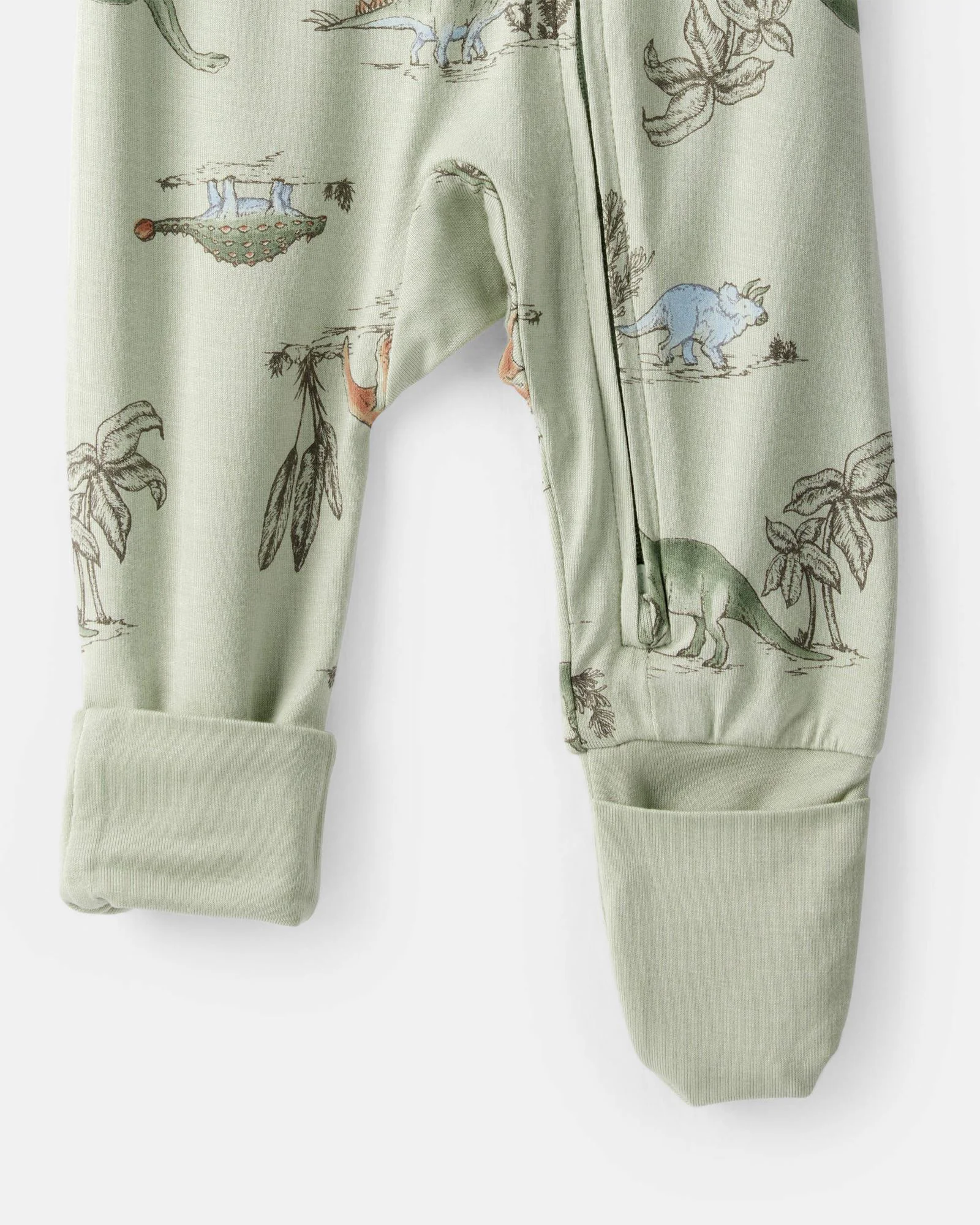 Carter's Пижама из вискозы PurelySoft Green Dino foto